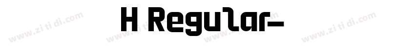 文鼎毛楷H Regular字体转换